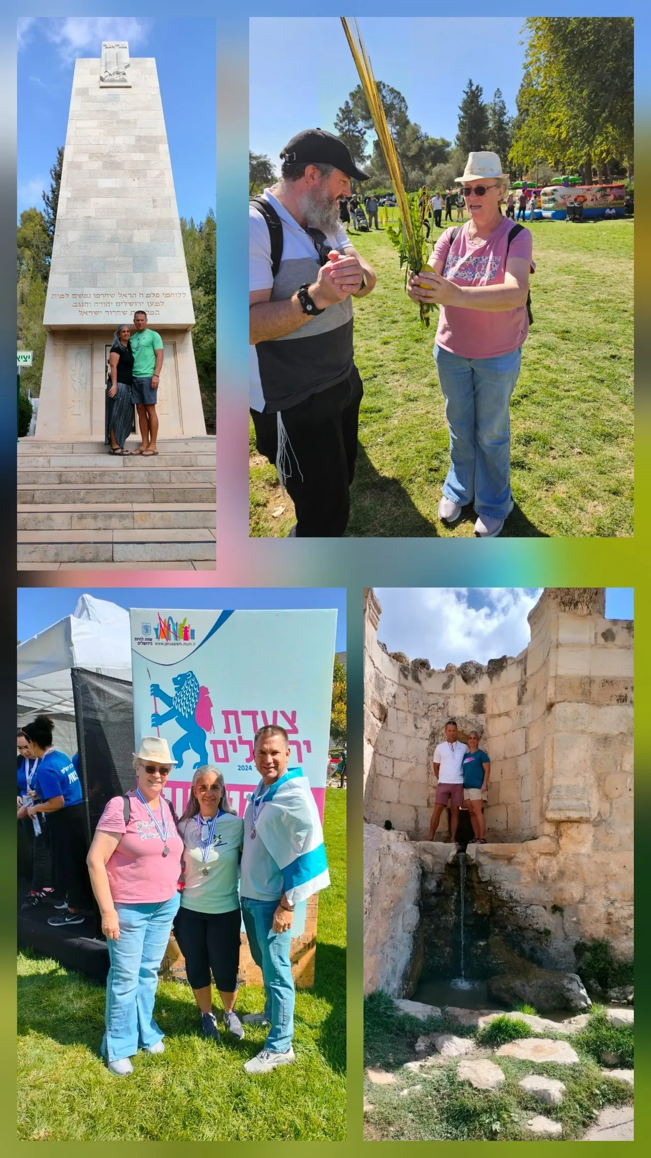Monument and people in outdoor setting