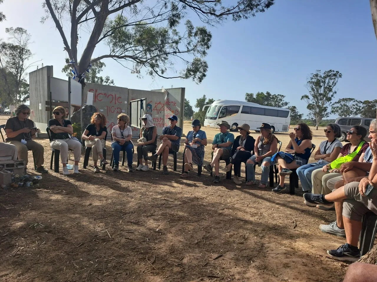 Outdoor gathering with diverse participants