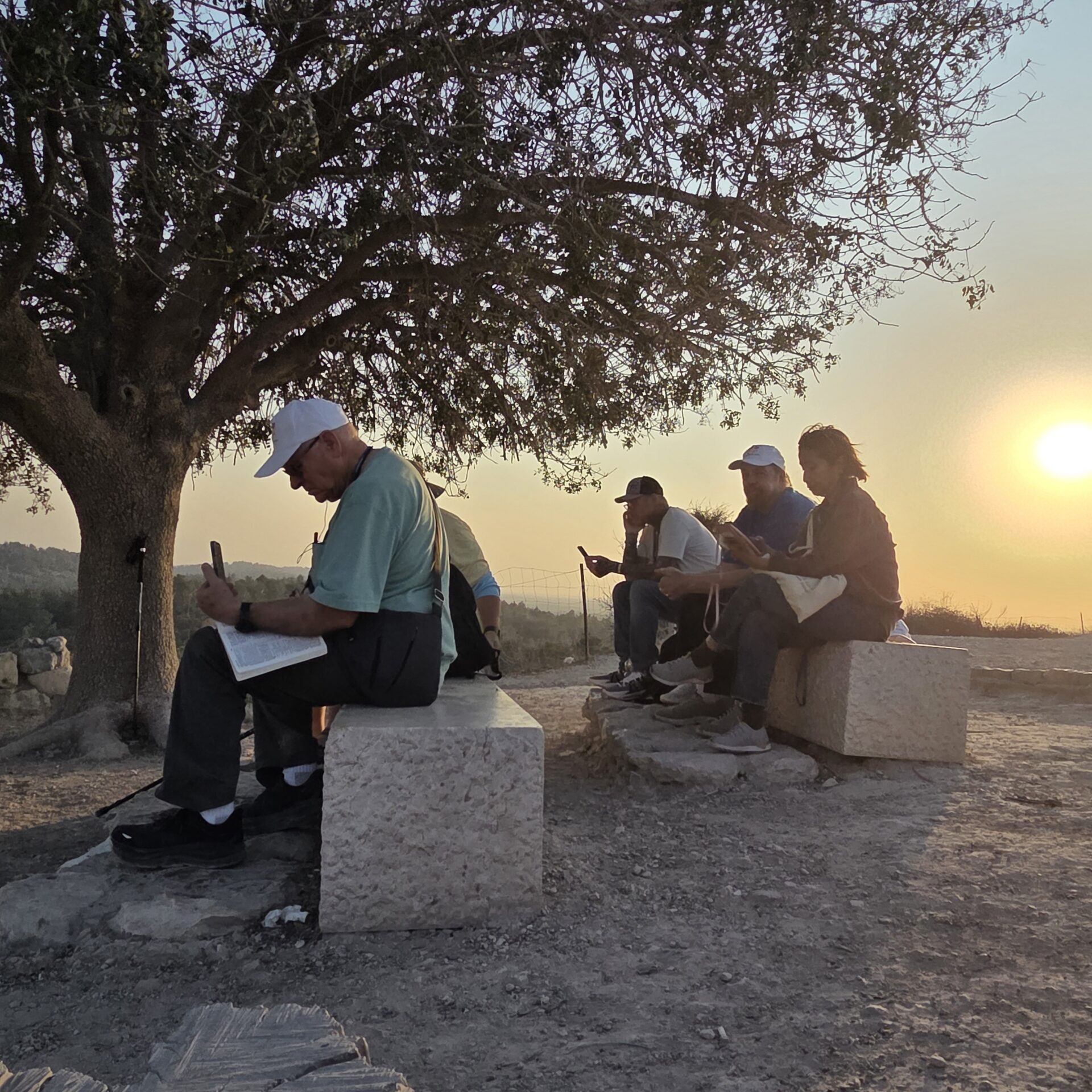 One of ourBiblical Study trips to Israel. Having Bible study overlooking the very place scripture took place. The Valley of Elah