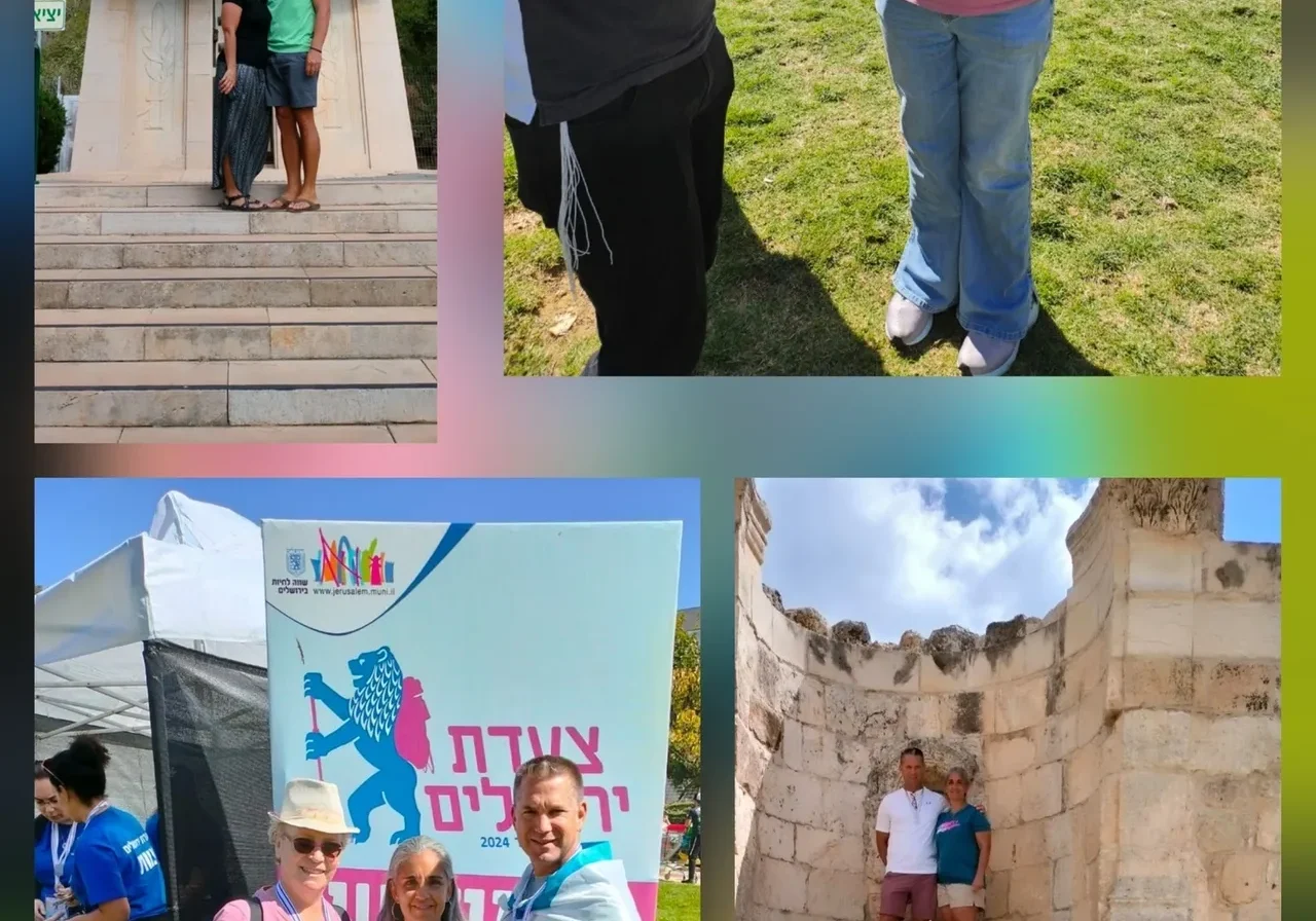 Monument and people in outdoor setting