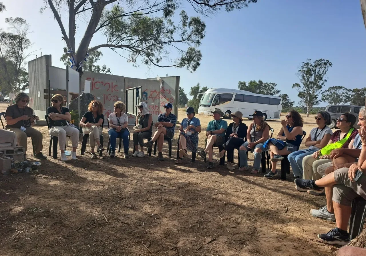 Outdoor gathering with diverse participants